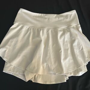 white athletic skirt